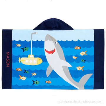 Beach Towel with Hood Cotton Custom printed Beach Towel